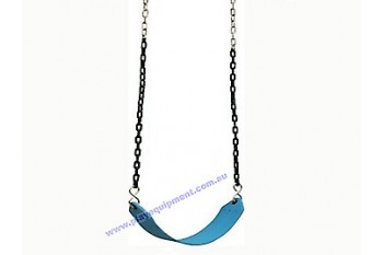 Strap Seat Heavy Duty BLUE With Plastic Coated Chains