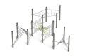 Commercial Playground Equipment KBT Armed Rope Structure Climbing Net ALASHA