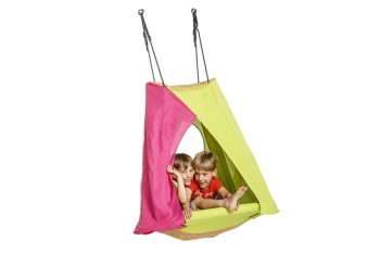 Tent Nest Swing 'WEOH' (sensory swing)  Pink/ Yellow