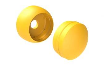 Plastic Bolt Cover 10-12mm YELLOW